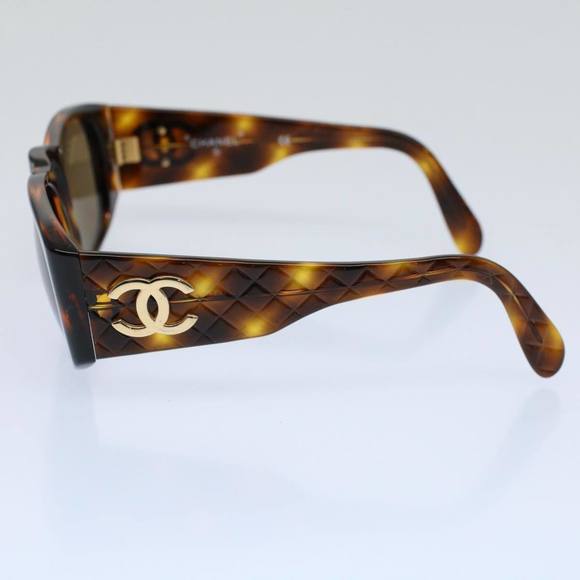 CHANEL Sunglasses Brown CC Auth ar10236 - Picture 5 of 9